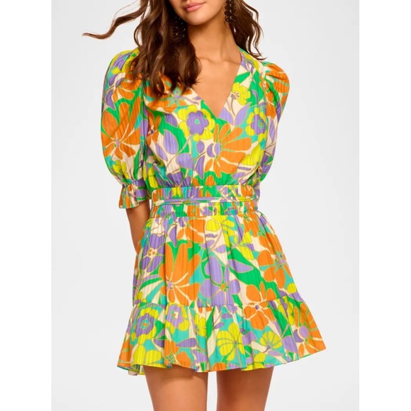 Ramy Brook Dresses & Skirts - $395 Ramy Brook Retro Floral Garden Susan Mini Dress‎ - Size Small